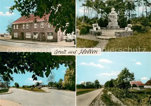 AK / Ansichtskarte Hollen_Niederelbe Ortspartien Gedenkstaette Hollen_Niederelbe