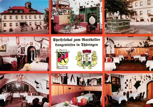 AK / Ansichtskarte Langewiesen Restaurant Ratskeller Langewiesen