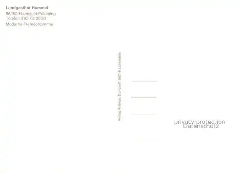 AK / Ansichtskarte Praechting Landgasthof Hummel Praechting
