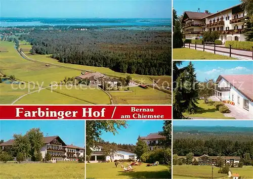 AK / Ansichtskarte Bernau_Chiemsee Farbinger Hof Ferienhotel des Gemeinnuetzigen Erholungswerkes e.V. Fliegeraufnahme Bernau Chiemsee