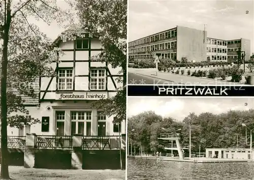 AK / Ansichtskarte Pritzwalk Forsthaus Hainholz Hainholzbad Pritzwalk