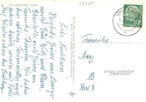 AK / Ansichtskarte Lemgo Fliegeraufnahme Lemgo