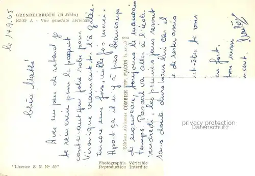 AK / Ansichtskarte Grendelbruch_Bas_Rhin_Alsace Vue generale aerienne Grendelbruch_Bas