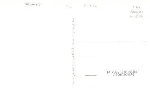 AK / Ansichtskarte Hoernum_Sylt Fliegeraufnahme mit See Casino Hoernum Sylt