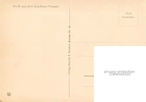 AK / Ansichtskarte Bremen Lloydheim Bremen