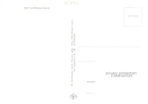 AK / Ansichtskarte Sulz_Neckar Rathaus Neues Krankenhaus Ev Kirche Hauptstr Kath Kirche Fliegeraufnahme Sulz Neckar