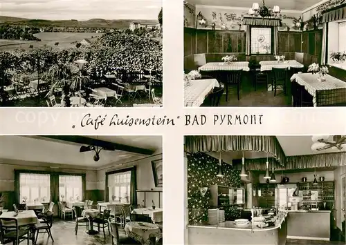 AK / Ansichtskarte Bad_Pyrmont Panorama Cafe Restaurant Luisenstein Gasstraeume Theke Bad_Pyrmont