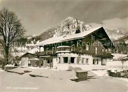 AK / Ansichtskarte Hindelang Konditorei Cafe Hirschbachwinkel Hindelang