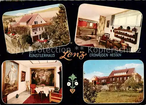 AK / Ansichtskarte Erdhausen_Gladenbach Kuenstlerhaus Lenz Details Erdhausen_Gladenbach