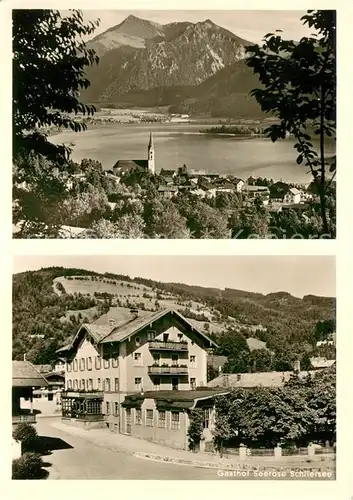 AK / Ansichtskarte Schliersee Seepanorama Gasthof Seerose Schliersee