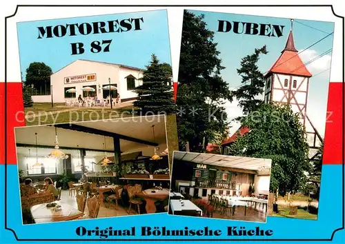 AK / Ansichtskarte Duben Motorest 87 Restaurant Duben