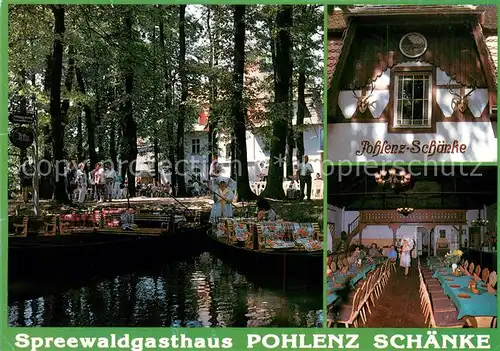 AK / Ansichtskarte Burg_Spreewald Kauper Gasthaus Pohlenz Tracht Burg Spreewald