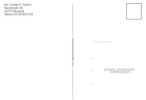 AK / Ansichtskarte Burgwall Gasthaus Pension Zur F?hre Burgwall Burgwall
