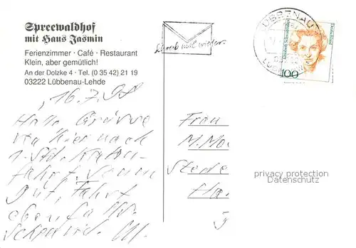 AK / Ansichtskarte Lehde Spreewaldhof Haus Jasmin Lehde