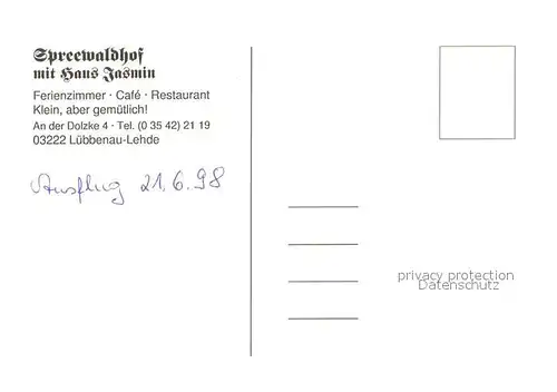 AK / Ansichtskarte Lehde Spreewaldhof mit Haus Jasmin Lehde