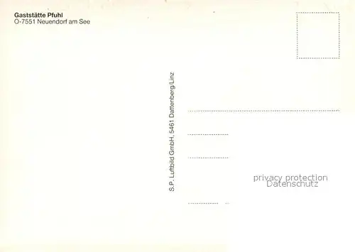 AK / Ansichtskarte Neuendorf_Niederlausitz Gastst?tte Pfuhl Neuendorf_Niederlausitz