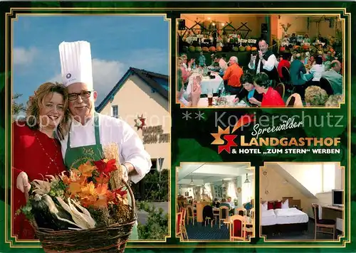 AK / Ansichtskarte Werben_Niederlausitz Landgasthof Hotel zum Stern Werben_Niederlausitz