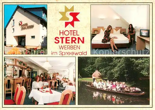 AK / Ansichtskarte Werben_Niederlausitz Hotel Stern im Spreewald Werben_Niederlausitz