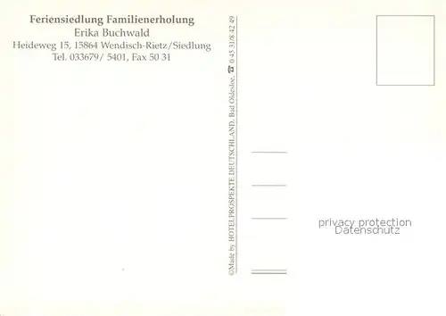 AK / Ansichtskarte Wendisch_Rietz Feriensiedlung Buchwald Pferde Wendisch Rietz