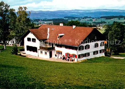 AK / Ansichtskarte Petersthal_Allgaeu Karl Kaessbohrer Haus Landschaftspanorama Petersthal_Allgaeu