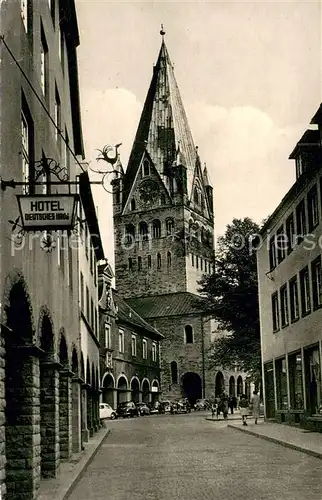 AK / Ansichtskarte Soest_Arnsberg Rathausstrasse mit St. Patrokli Dom Soest_Arnsberg