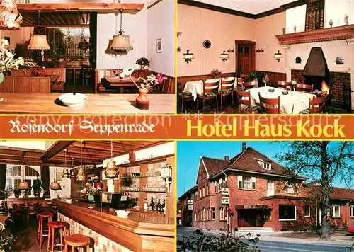 AK / Ansichtskarte Seppenrade Hotel Gasthof Haus Kock Gaesteraum Kamin Seppenrade