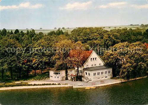 AK / Ansichtskarte Koerbecke_Moehnesee Kurheim Moehnesee Fliegeraufnahme Koerbecke Moehnesee