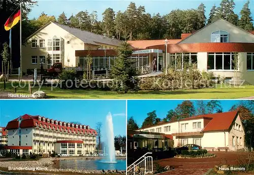 AK / Ansichtskarte Bernau_Berlin Brandenburg Klinik Haus Havelland Haus Barnim Waldsiedlung Bernau Berlin