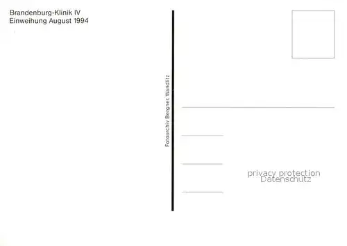 AK / Ansichtskarte Bernau_Berlin Brandenburg Klinik IV Bernau Berlin