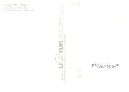 AK / Ansichtskarte Waldfrieden_Bernau Waldsiedlung Wandlitz ehemals Wohnhaus Ebert   Felfe Garten 