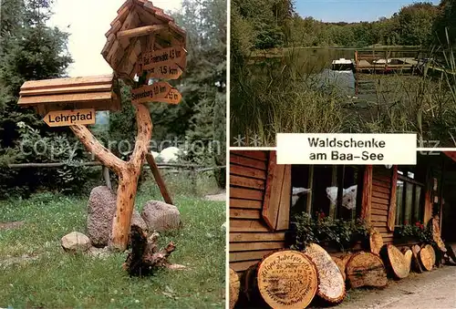 AK / Ansichtskarte Bad_Freienwalde Waldschenke am Baa See Lehrpfad Bad_Freienwalde