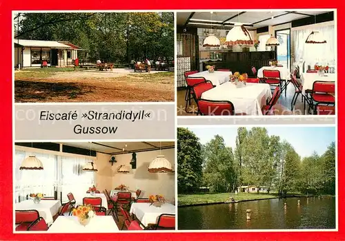 AK / Ansichtskarte Gussow Eiscafe Strandidyll Gussow