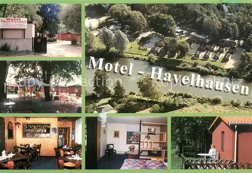 AK / Ansichtskarte Oranienburg Motel Havelhausen Gaststaette Hafenidyll Bungalows Oranienburg