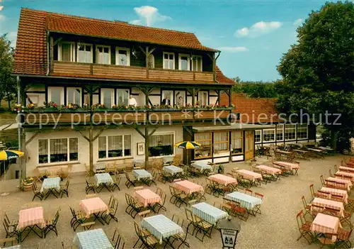 AK / Ansichtskarte Bad_Sooden Allendorf Berggasthof Ahrenberg Gartenterrasse Bad_Sooden Allendorf