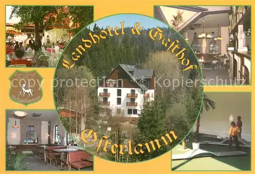 AK / Ansichtskarte Waschleithe Landhotel und Gasthof Osterlamm Restaurant Minigolf Waschleithe