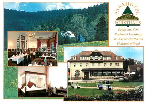 AK / Ansichtskarte Hartha_Tharandt Parkhotel Forsthaus Restaurant Fremdenzimmer Tharandter Wald Hartha Tharandt