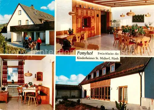 AK / Ansichtskarte Fuerth_Bayern Ponyhof Freizeitheim des Kinderheimes St. Michael Fuerth Bayern