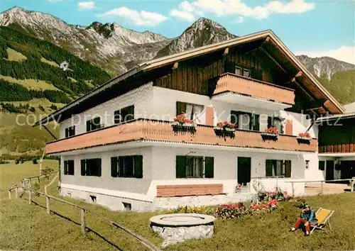 AK / Ansichtskarte Berg_Fischen_Allgaeu Gaestehaus Haus Hermann Althaus Allgaeuer Alpen Berg_Fischen_Allgaeu