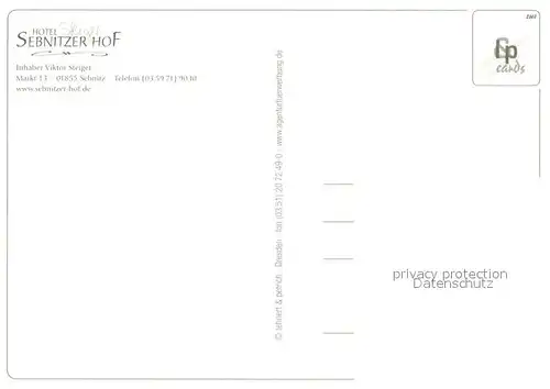 AK / Ansichtskarte Sebnitz Hotel Sebnitzer Hof Restaurant Sebnitz