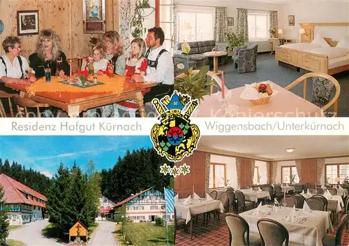 AK / Ansichtskarte Wiggensbach Hotel Hofgut Kuernach Restaurant Fremdenzimmer Wiggensbach
