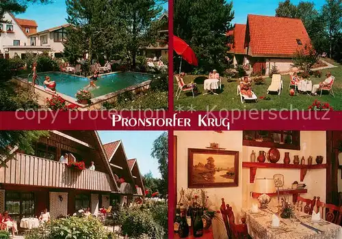 AK / Ansichtskarte Pronstorf Pronstorfer Krug Hotel Restaurant Cafe Swimming Pool Pronstorf