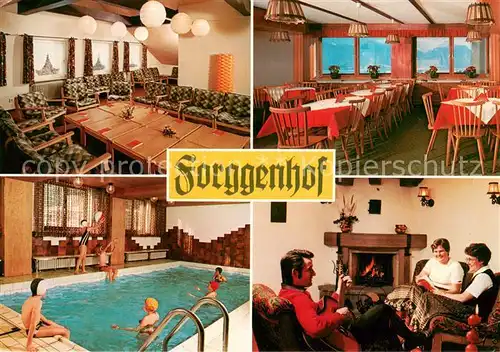 AK / Ansichtskarte Ussenburg Tagungs  und Begegnunsstaette Forggenhof Restaurant Kaminecke Hallenbad Ussenburg