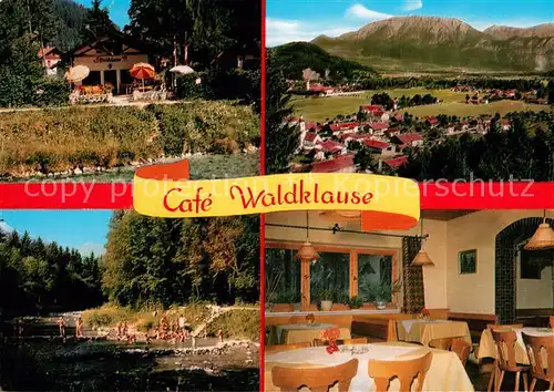AK / Ansichtskarte Niederaudorf Cafe Waldklause Panorama Unterinntal Bayerische Voralpen Niederaudorf