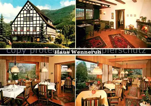 AK / Ansichtskarte Wenholthausen Pension Haus Wenneruh Gaststube Wenholthausen