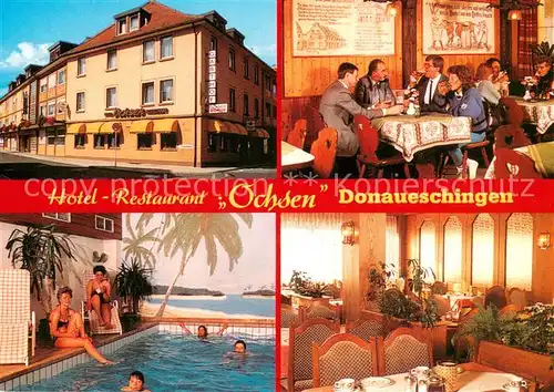 AK / Ansichtskarte Donaueschingen Hotel Restaurant Ochsen Hallenbad Donaueschingen
