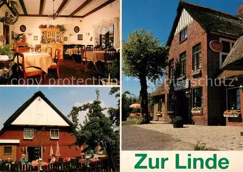 AK / Ansichtskarte Balje Gaststaette zur Linde Restaurant Terrasse Balje