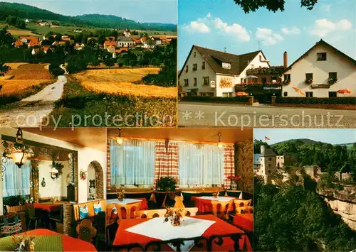AK / Ansichtskarte Kirchahorn Gasthof Pension Fraenkische Schweiz Panorama Ailsbachtal Kirchahorn