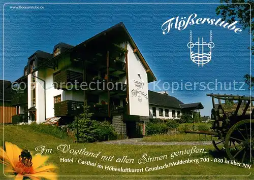 AK / Ansichtskarte Muldenberg_Vogtland Hotel Gasthof Floesserstube Hoehenluftkurort Muldenberg_Vogtland