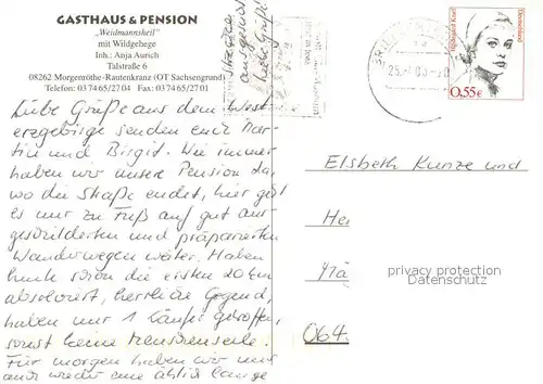 AK / Ansichtskarte Sachsengrund Gasthaus Pension Weidmannsheil Gaststube Fremdenzimmer Hirsch Sachsengrund