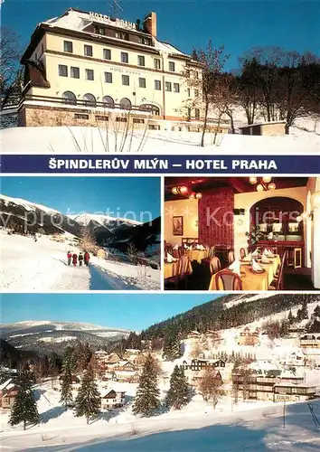 AK / Ansichtskarte Spindleruv_Mlyn_Spindlermuehle Hotel Praha Restaurant Winterpanorama Spindleruv_Mlyn